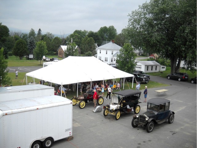 The Stanley Museum Auction Tent at Kingfield, Me., 2010